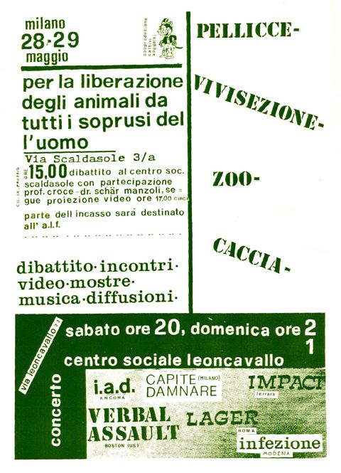 Per la liberazione degli animali verbal assault