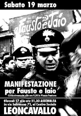 Manifestazione per fausto e iaio