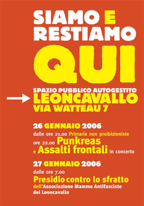 Siamo e restiamo qui