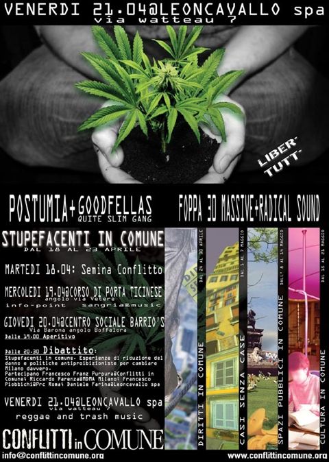 Stupefacenti in comune