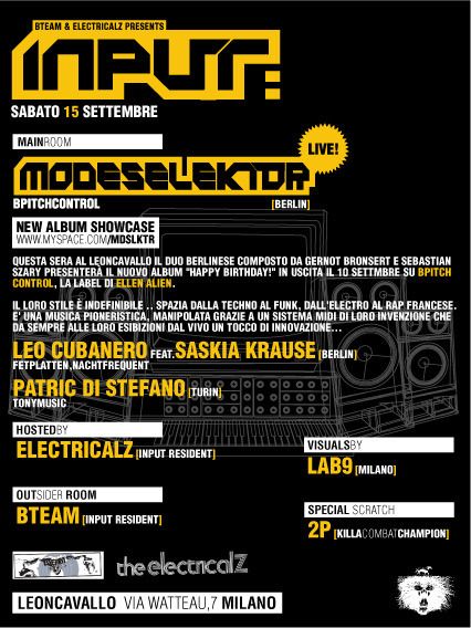 Input modeselektor