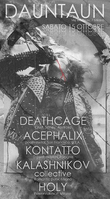 Deathcage acephalix kontatto kalashnikov holy