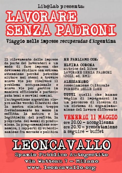 Lavorare senza padroni