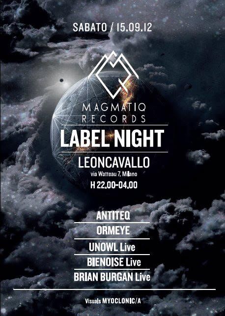 Magmatiq label night