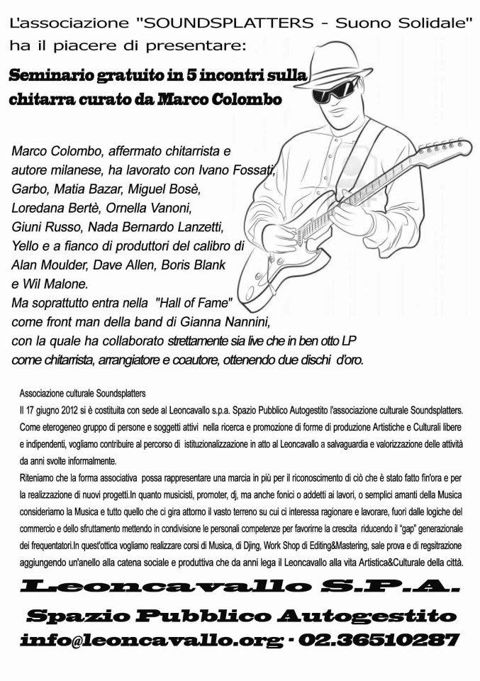Soundsplatters seminario chitarra da verificare