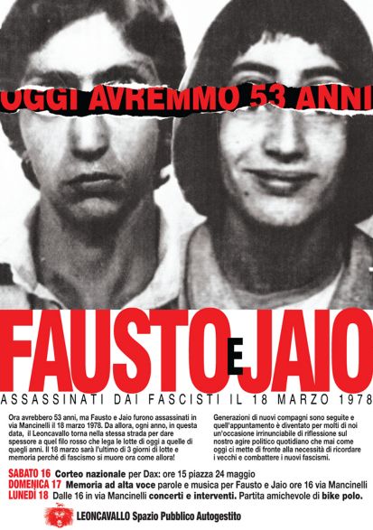 Fausto e iaio 53 anni