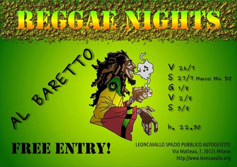 Reggae nights al baretto