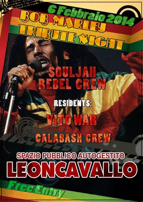 Bob marley tribute night