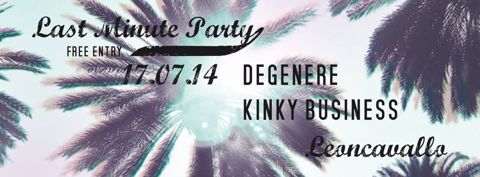 Stasera last minute free party con degenere