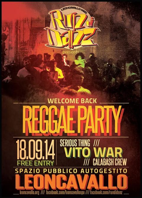 Welcome back reggae party