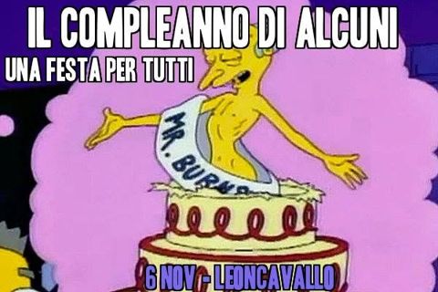 Il compleanno di alcuni una festa per