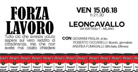 Forza lavoro dibattito sul reddito di cittadinanza
