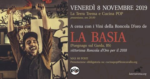 A cena con i vini della roncola
