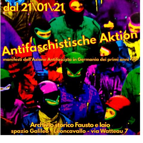 Antifaschistische aktion manifesti archivio fausto e iaio