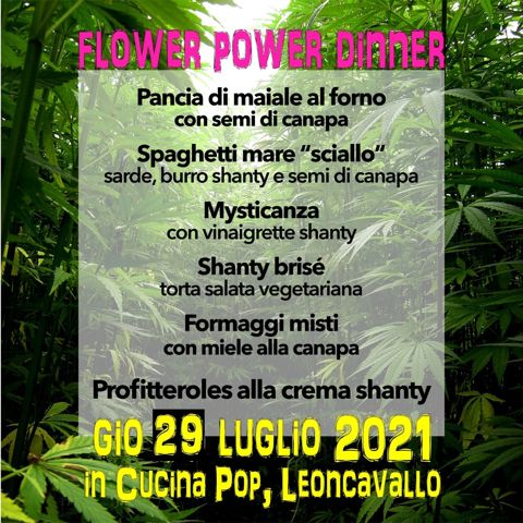 Flower power dinner