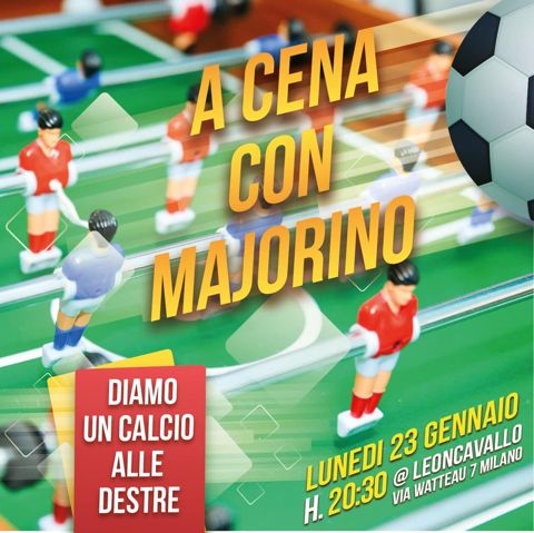 A cena con majorino