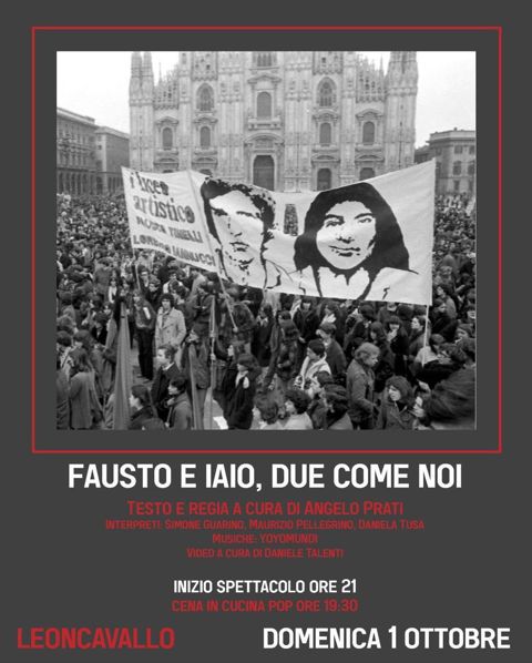 Fausto e iaio due come noi